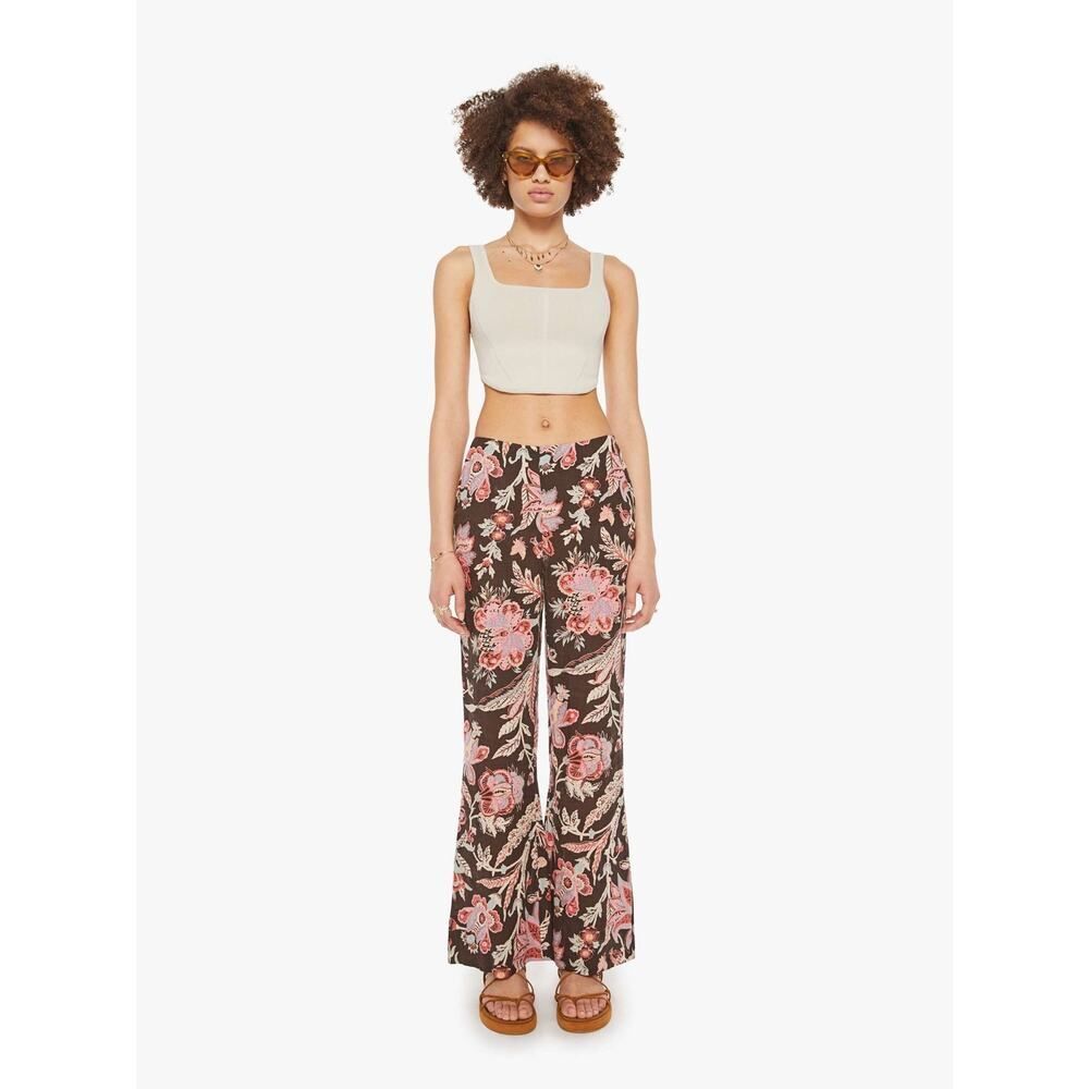 Alix of Bohemia Charlie Terra Floral Linen Pants Size 8